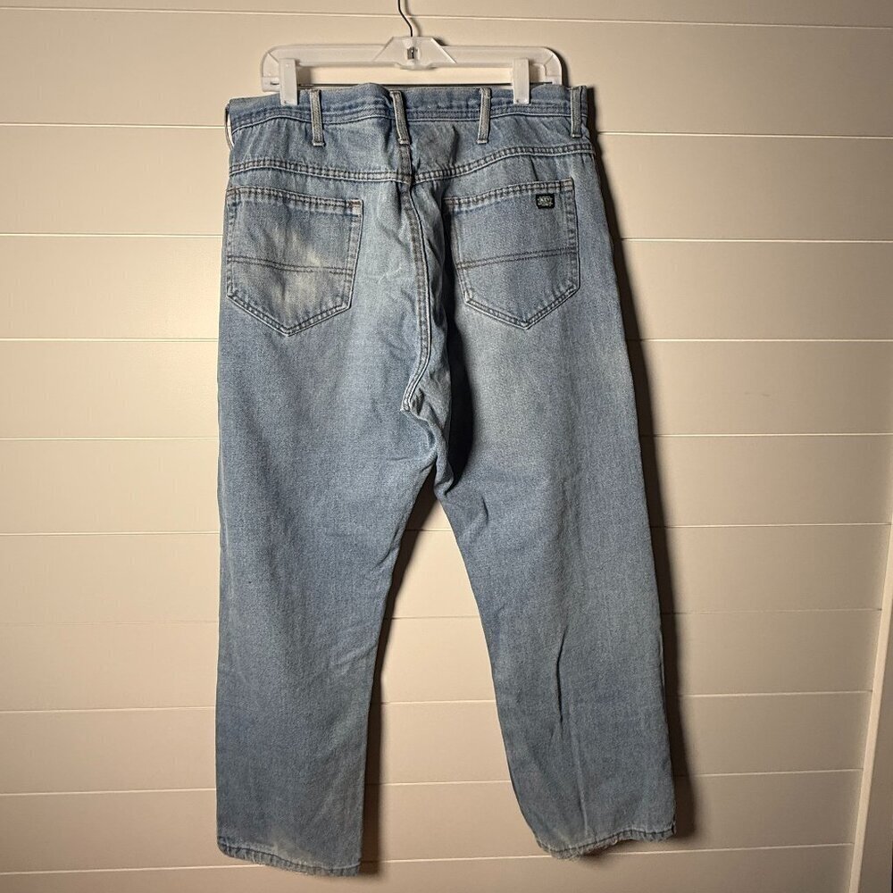 Key Men's Jeans Straight Leg Distressed 38x32 Vintage - Picture 3 of 6